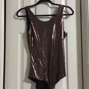 Gold Metallic Bodysuit